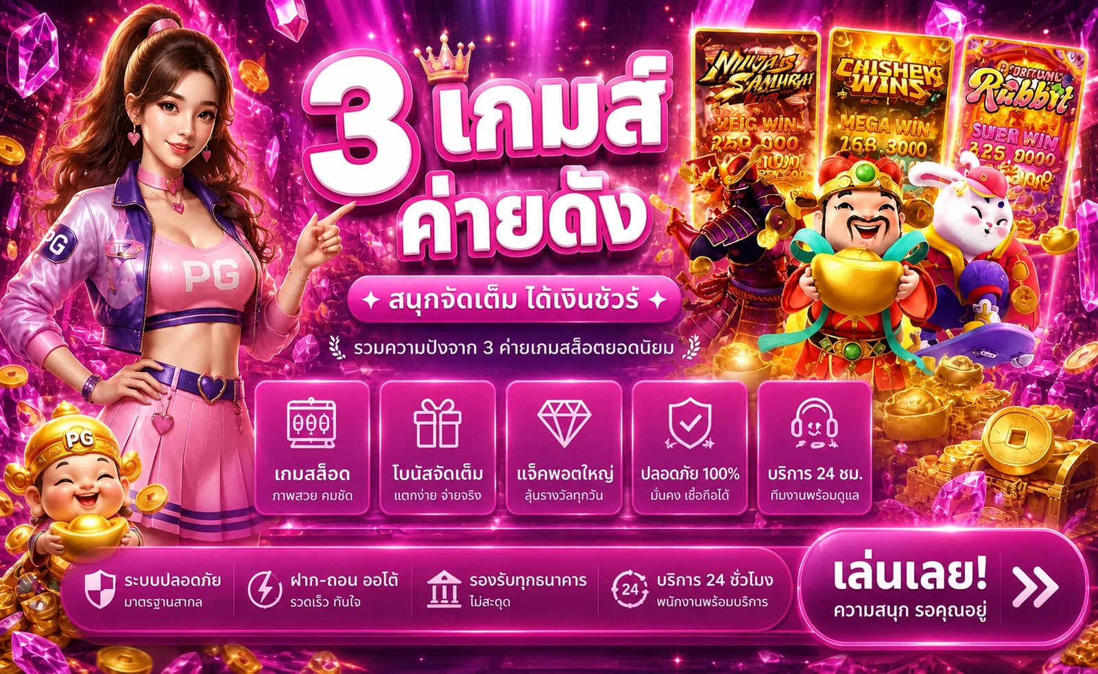 ภาพรวมเกมสล็อตยอดนิยมบน Chamwow99 และตัวละครแฟนตาซี