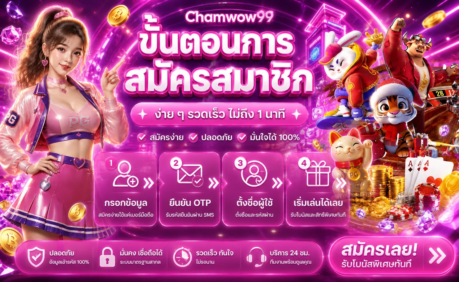 Chamwow99 เว็บตรง ทางเข้าเล่น สมัครง่าย ใช้งานบนมือถือ